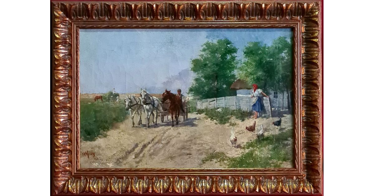 Mezey József (1823 1882) Hazatérés bArt Galéria XIX. XX