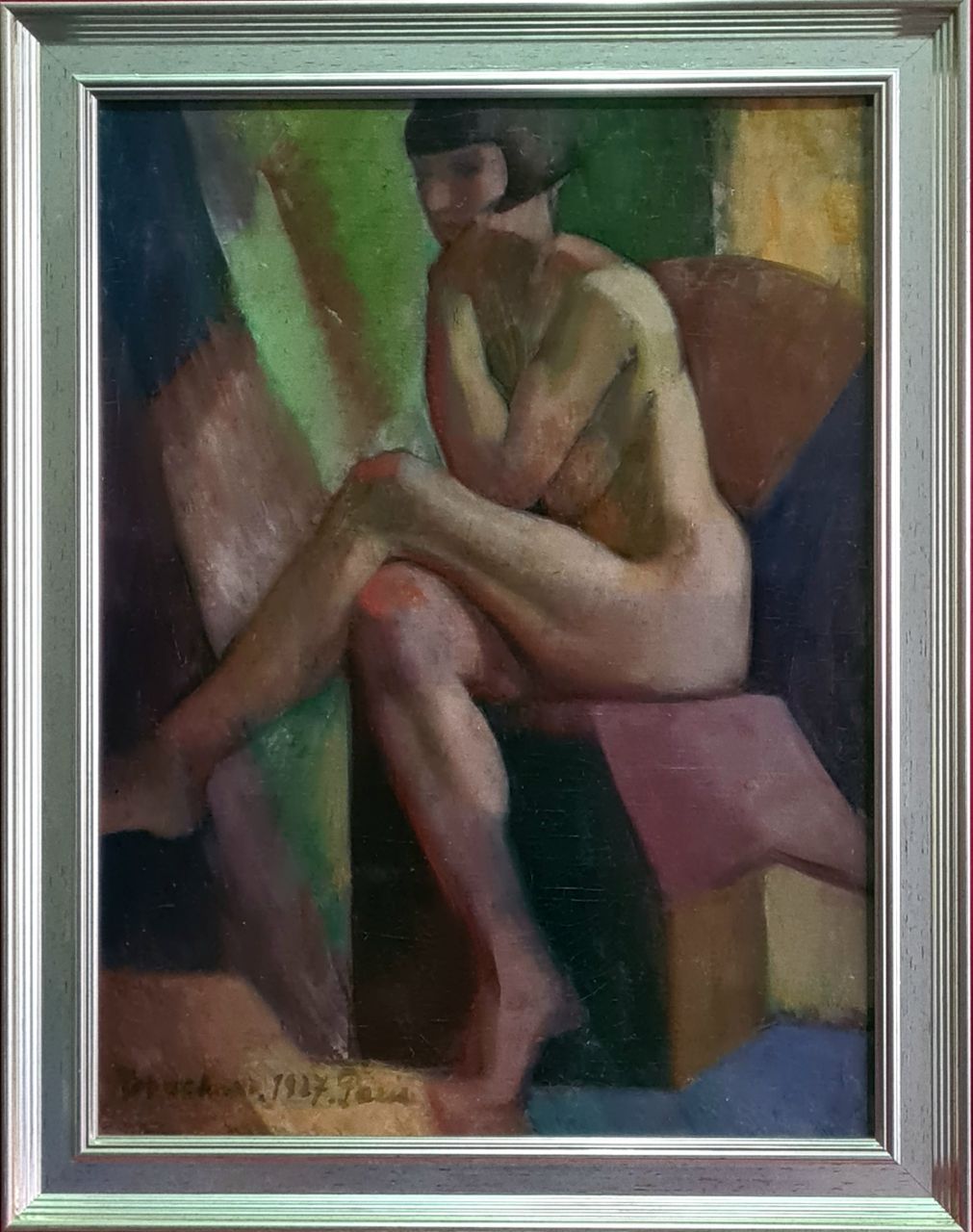 Bruckner Valéria (1900 - 1992) : Műtermi akt 1927 Paris