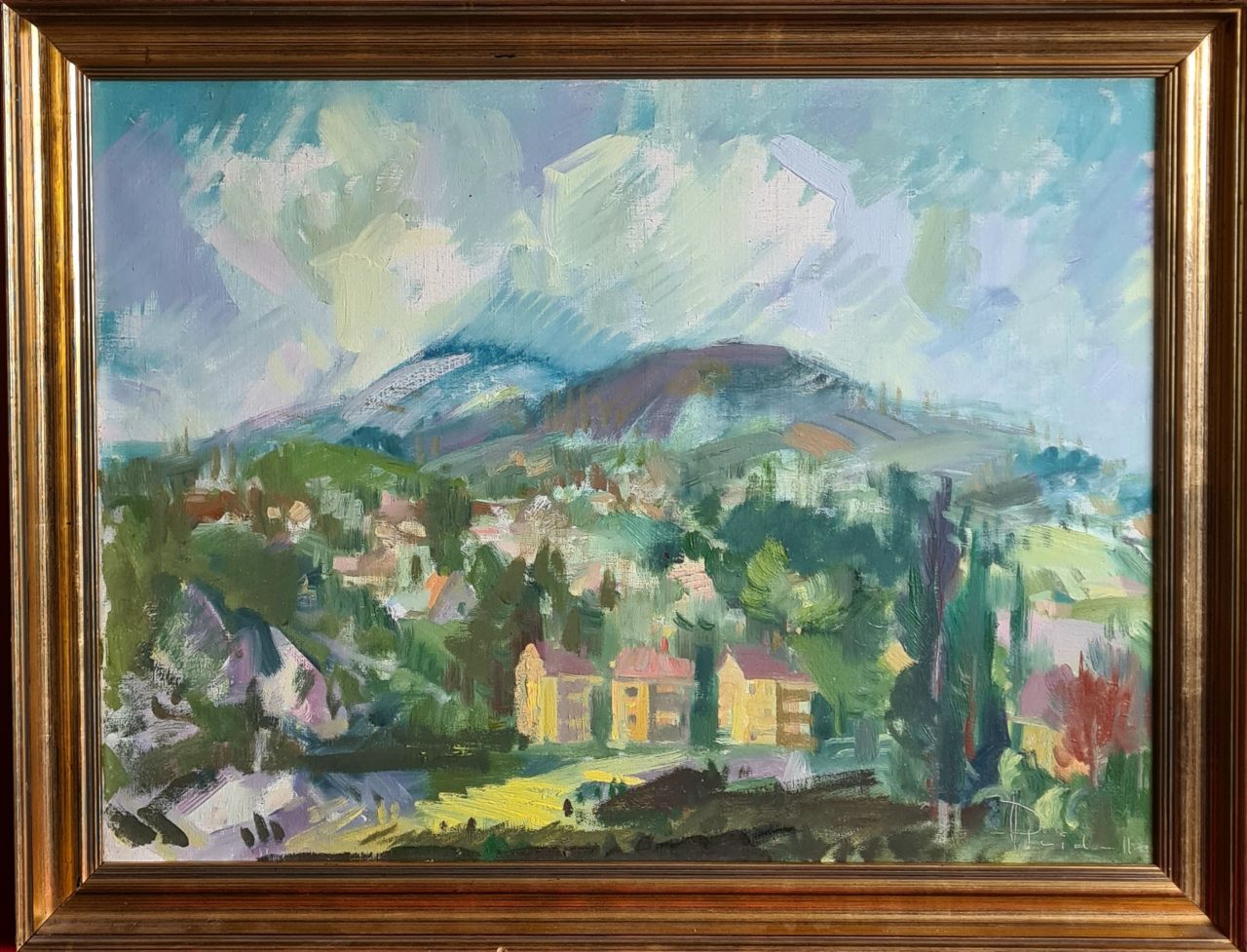 Pleidell János (1915 - 2007) : Hegyvidéki táj Pleidell János (1915 - 2007) : Hegyvidéki táj