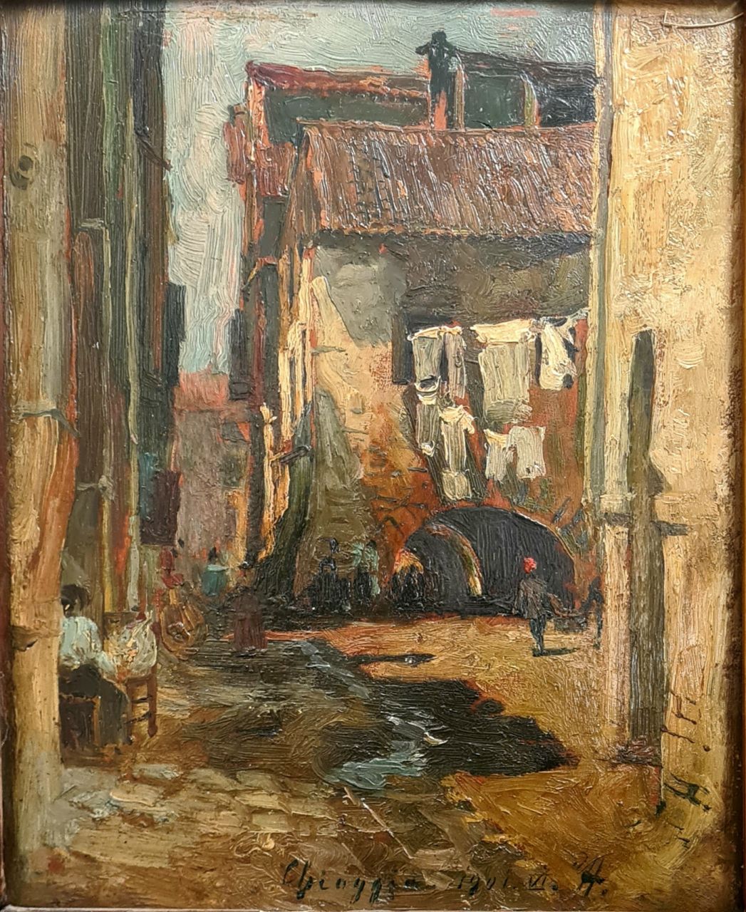 Háry Gyula (1864 - 1946) : Olasz kisváros Háry Gyula (1864 - 1946) : Olasz kisváros