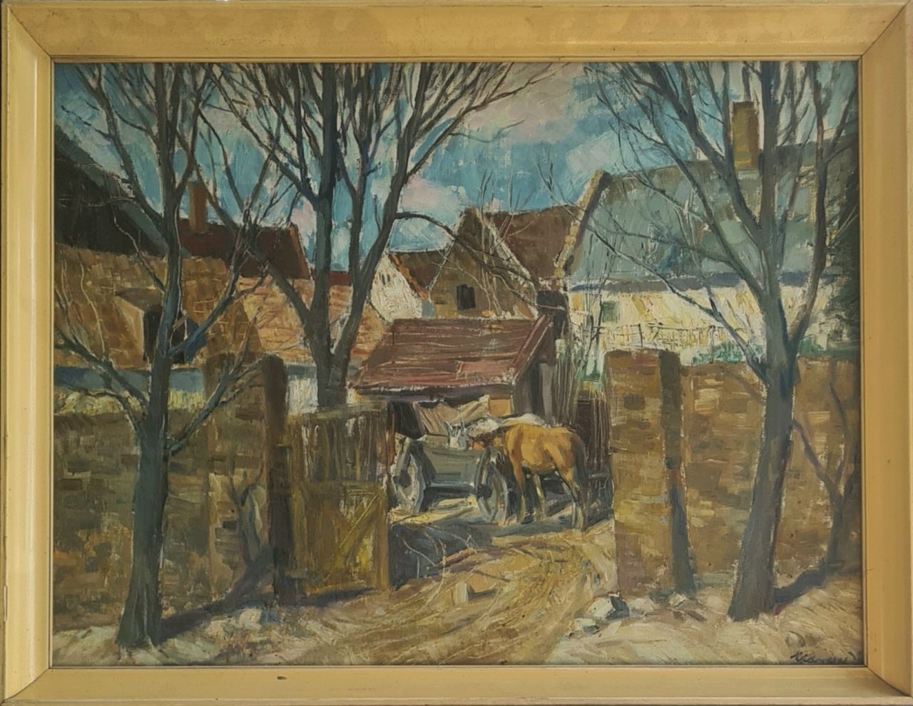 Udvary Pál (1900 - 1987) : Tihany - falu Udvary Pál (1900 - 1987) : Tihany - falu