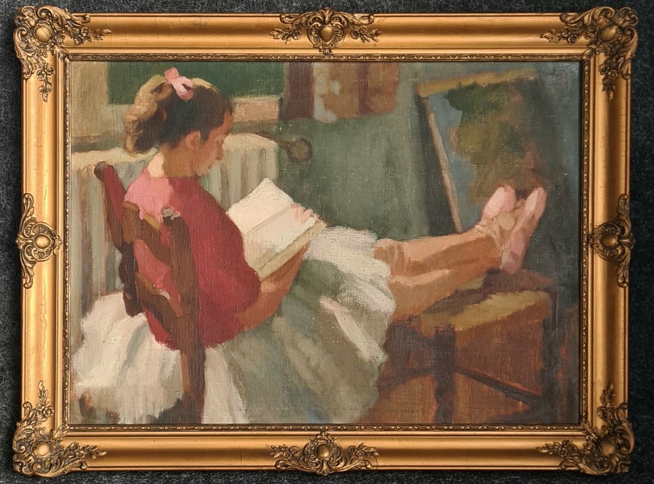 Mácsai István (1922 - 2005) : Pihenő balerina