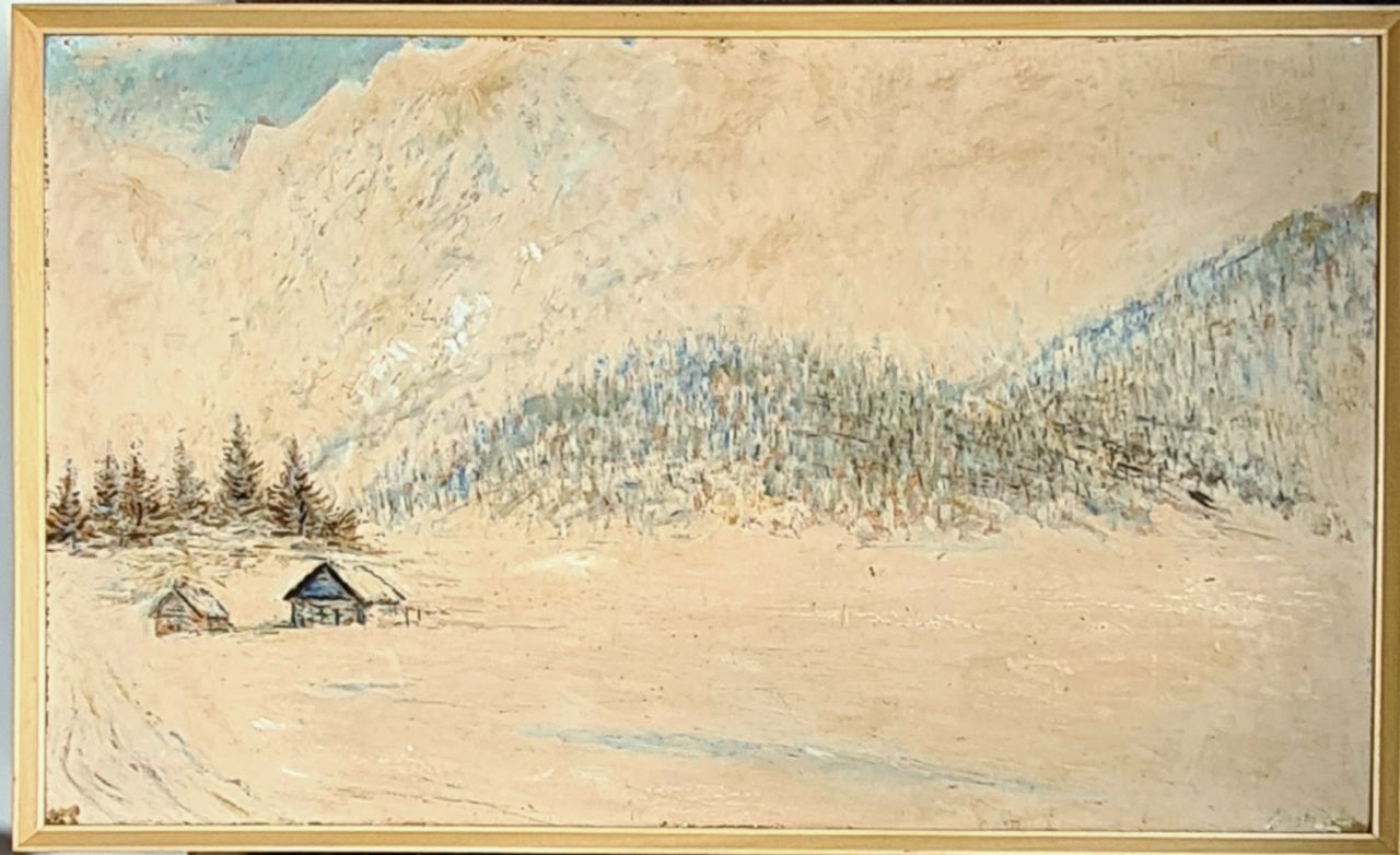 Maghy Zoltán (1903 - 1999) : Alpesi táj (Mittenwald mellett) Maghy Zoltán (1903 - 1999) : Alpesi táj (Mittenwald mellett)