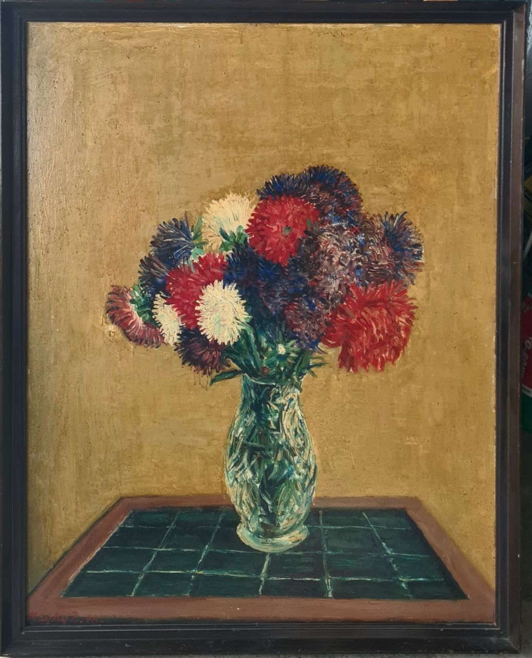 Maghy Zoltán (1903 - 1999) : Őszi rózsák vázában