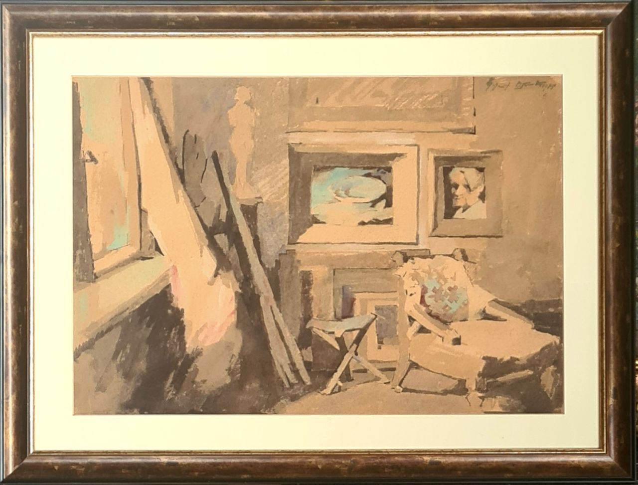 Nagy Oszkár (1883 - 1965) : Műtermem Nagy Oszkár (1883 - 1965) : Műtermem