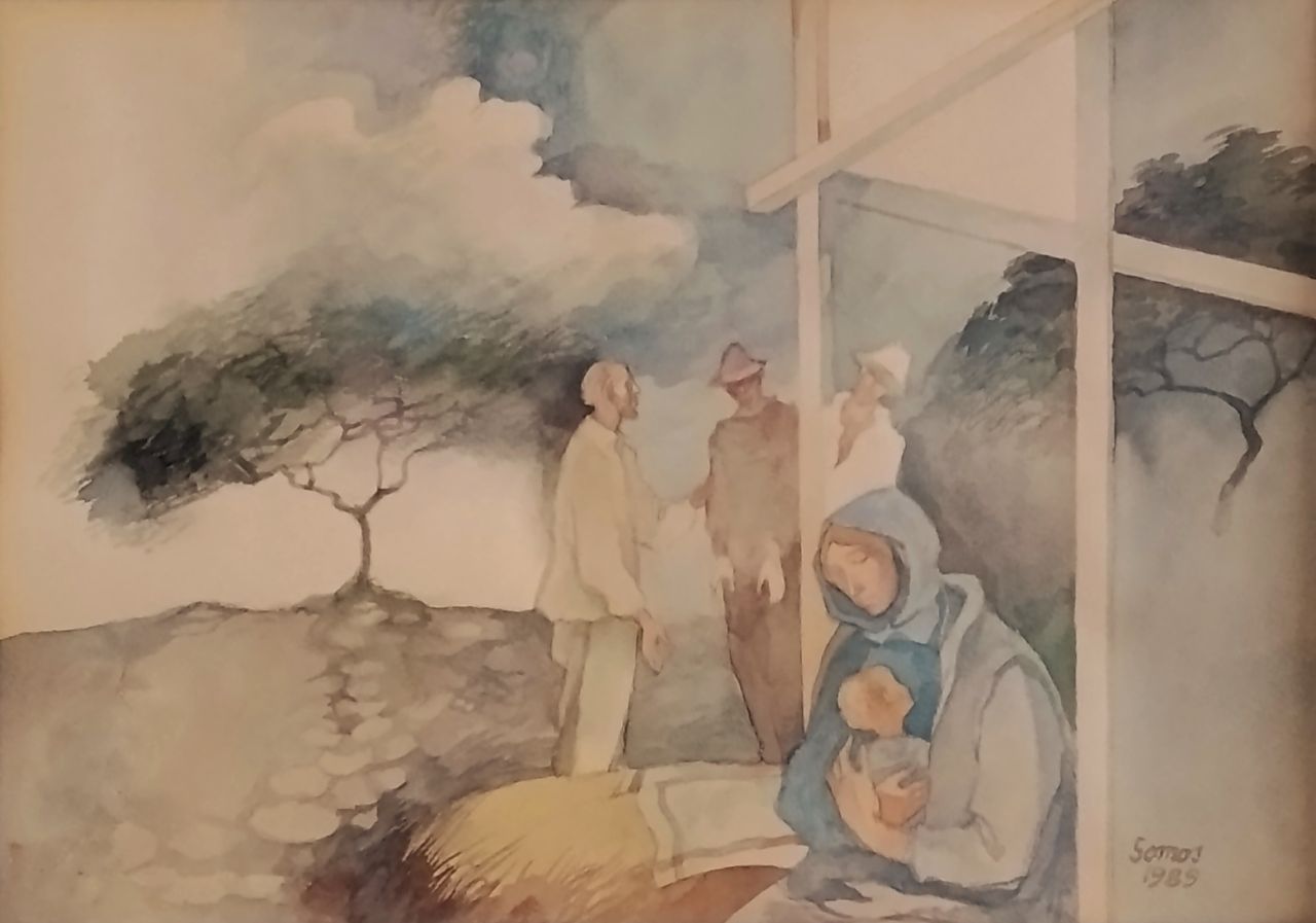 Somos Miklós (1933 - 2009) : A pásztorok fogadása